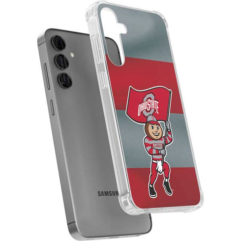 Ohio State University OSU Buckeyes Flag Galaxy S24 Plus Clear Case